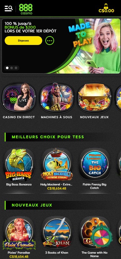 888 Casino Mobile aperçu 2
