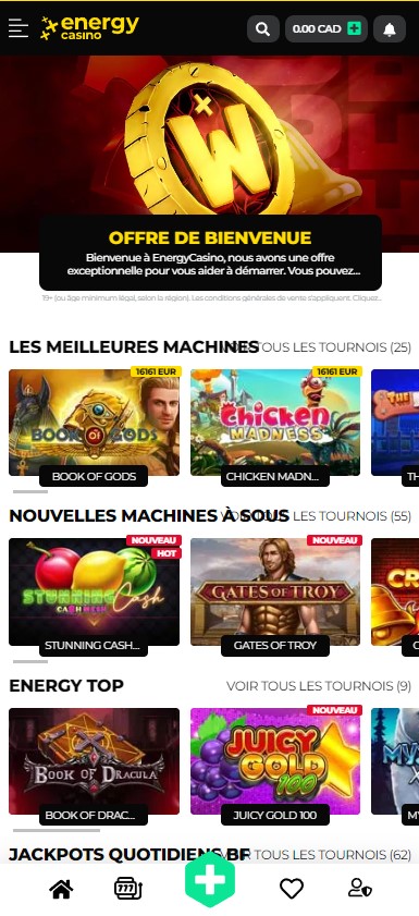 Aperçu mobile 2 Energy Casino