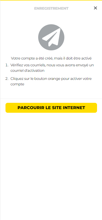 Image 3 du processus d'inscription chez Energy Casino
