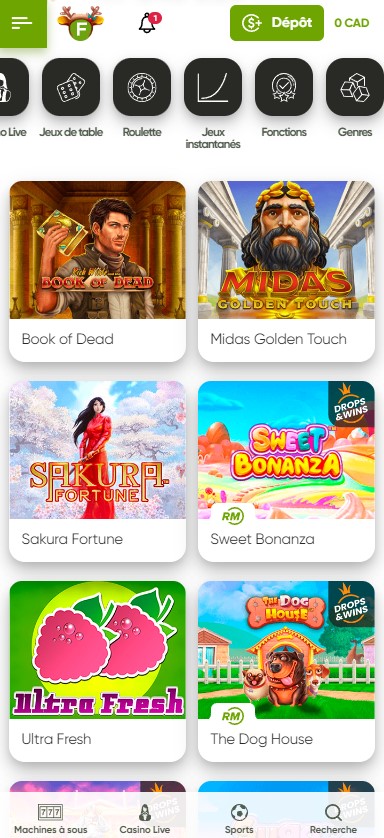 Fresh Casino Mobile aperçu 2