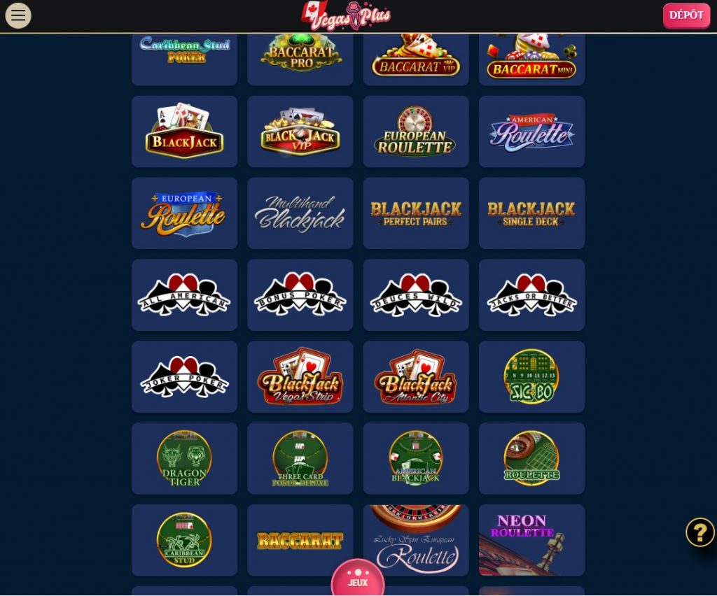 Aperçu 1 de VegasPlus Casino Mobile