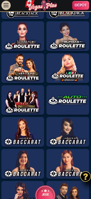 Aperçu 1 de VegasPlus Casino Desktop