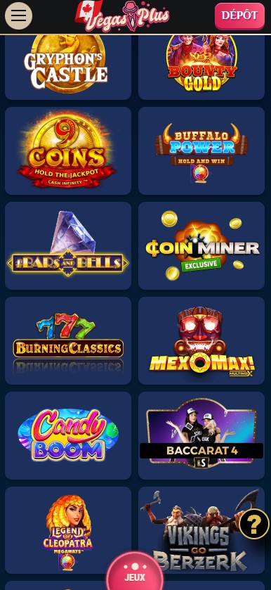 Aperçu 2 de VegasPlus Casino Desktop