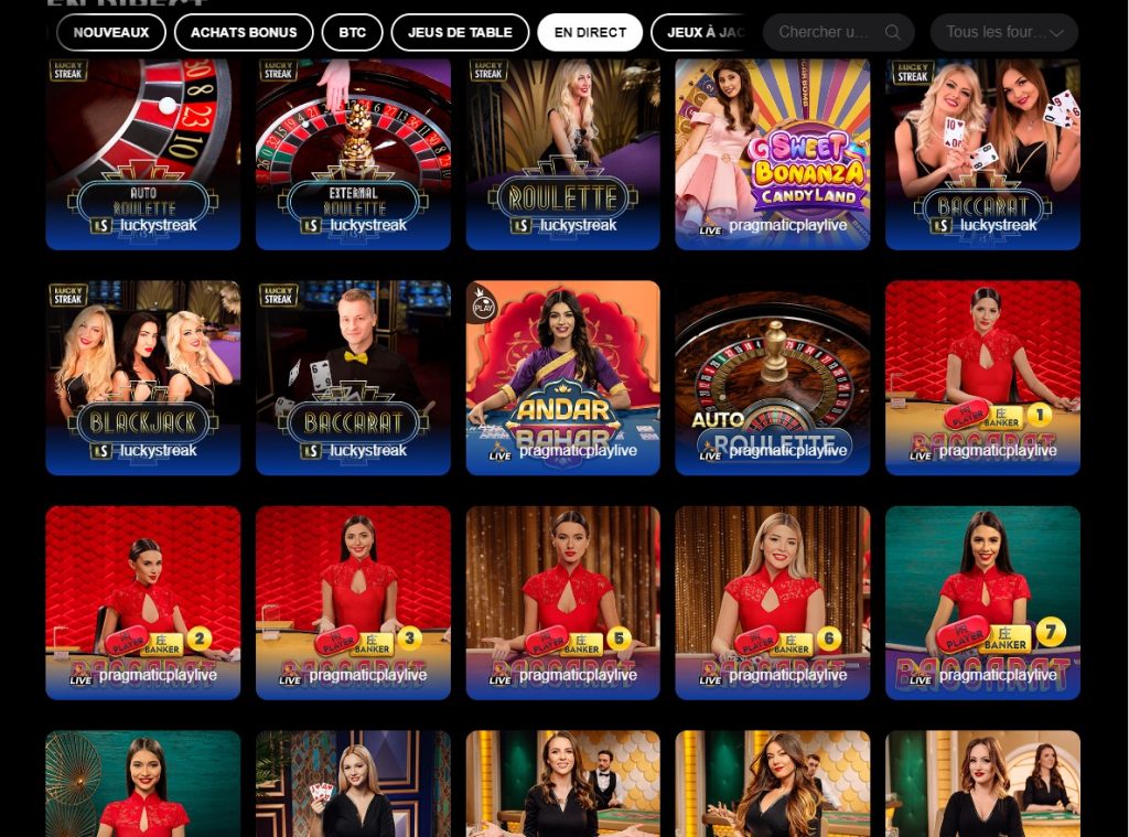 LevelUp Casino Aperçu Desktop 1
