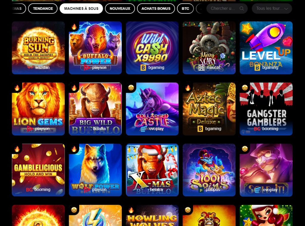 LevelUp Casino Aperçu Desktop 2