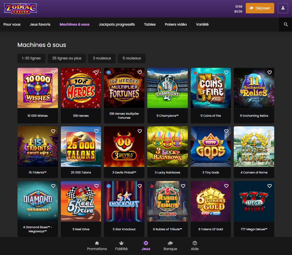 Vue d'ensemble 1 du bureau Zodiac Casino
