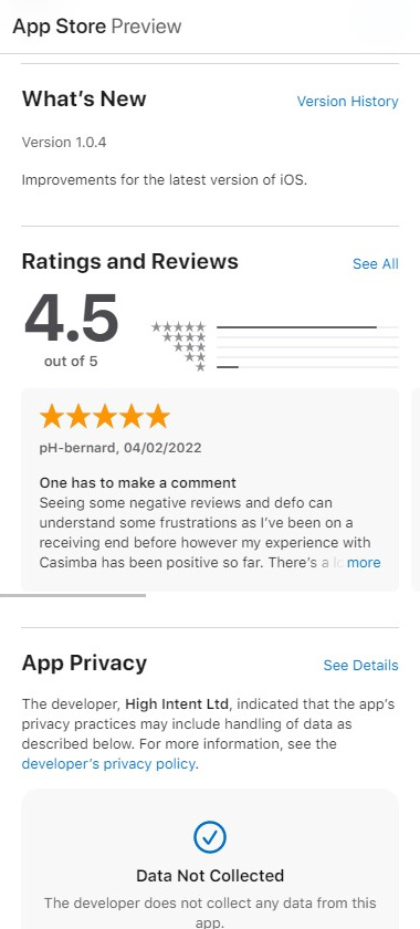 <em>Aperçu des fonctionnalités de l'application Casimba Casino - Partie 2 :</em> Plongez plus profondément dans les capacités de l'application Casimba Casino, découvrant comment chaque élément est conçu pour offrir une expérience de jeu enrichissante.