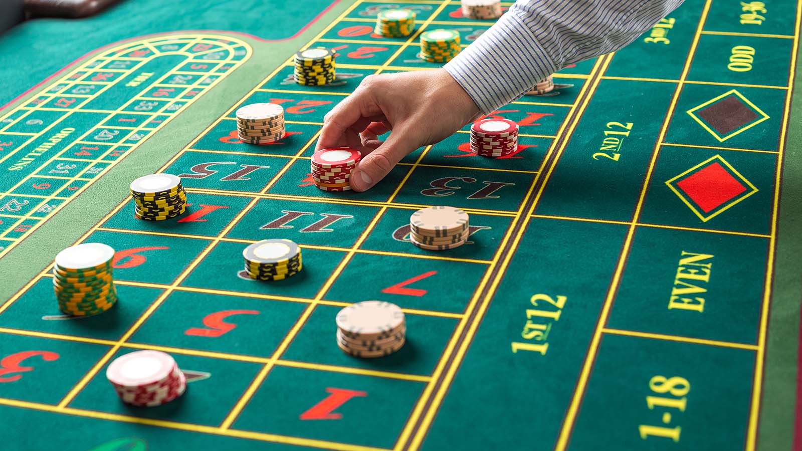 Parier à la table de roulette