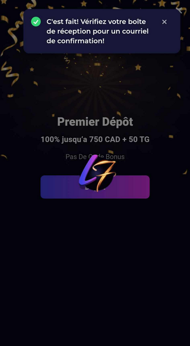 Image du processus d'inscription au Lucky7even Casino 2