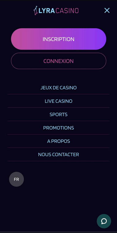 aperçu Lyra Casino Mobile 1