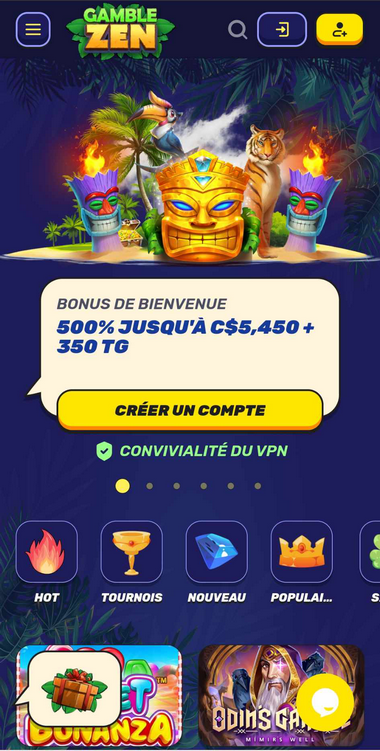 Gamblezen Casino Mobile aperçu 2