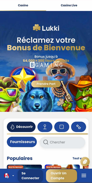 Lukki Casino Mobile aperçu 2