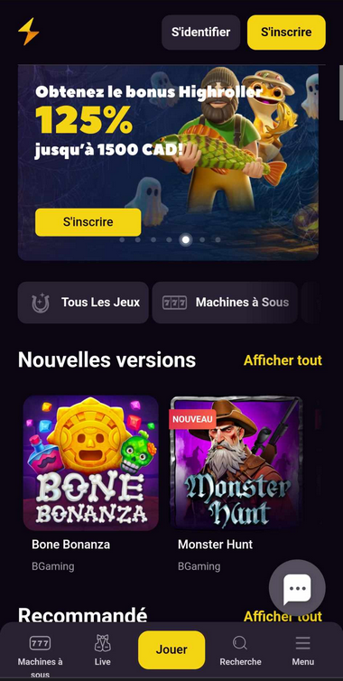 Zoome Casino Mobile Aperçu 2