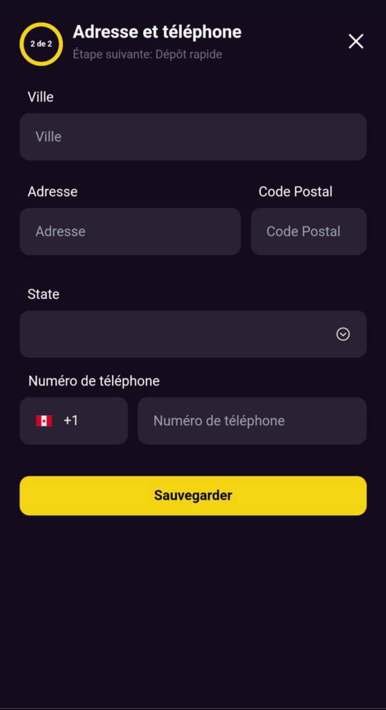 Visuel du processus d'inscription au Zoome Casino - Image 3