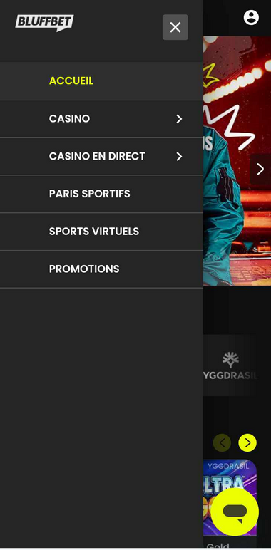 Bluffbet Casino Aperçu Mobile 2