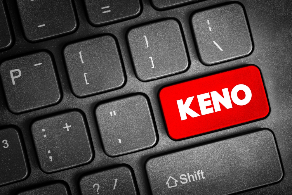 La touche Keno sur le clavier d'un ordinateur portable