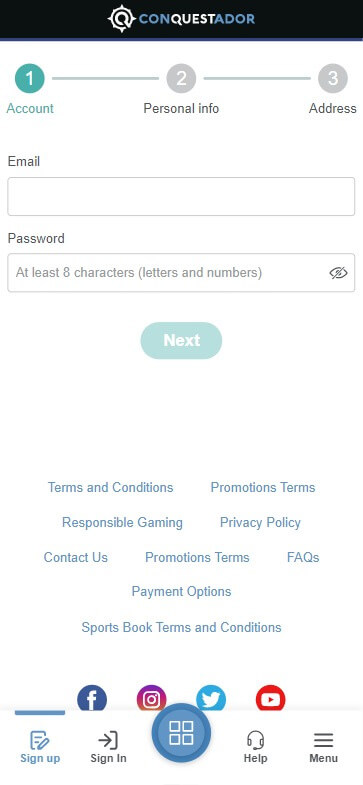 Visual Representation of the Registration Process at Conquestador Casino Ontario - Image 2