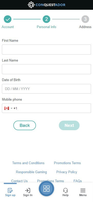 Visual Representation of the Registration Process at Conquestador Casino Ontario - Image 3