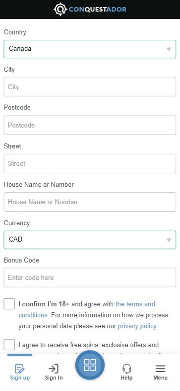 Visual Representation of the Registration Process at Conquestador Casino Ontario - Image 1