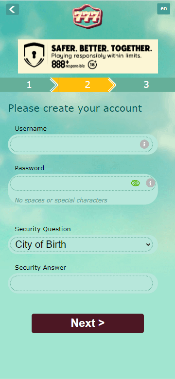 777 Casino Registration Process Image 2
