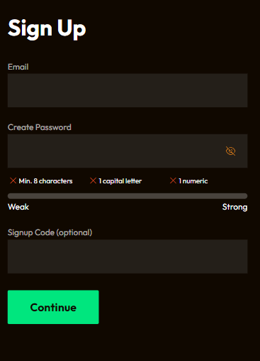 Image 1 of Emu Casino Registration Process