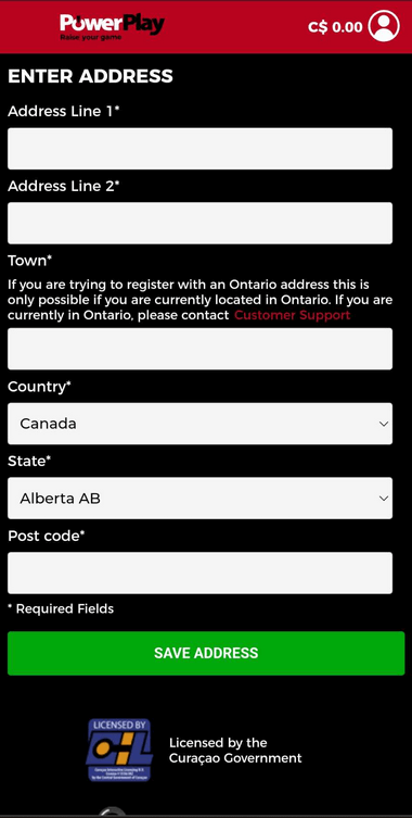 Illustration capturing Power Play Casino's registration flow - Image 2.