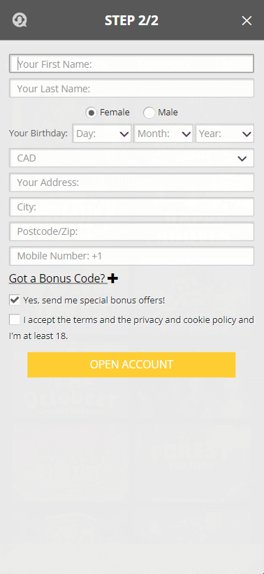 Step-by-step visuals for the registration process at Regent Play Casino: Image 2