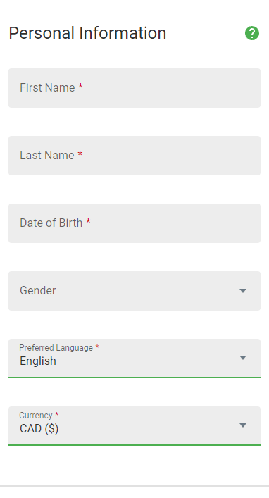 Image of the River Belle Casino Registration Process – Step 3