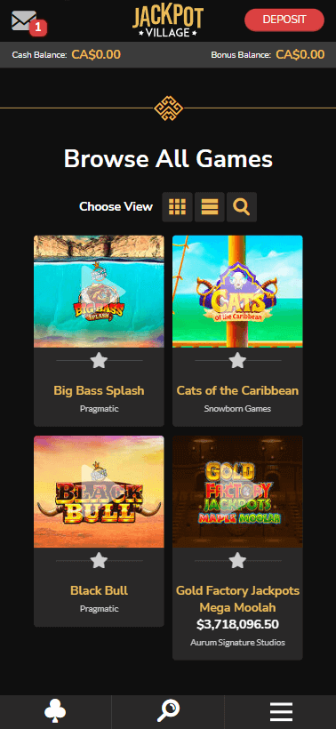 Players can gain eligibility for free spins by registering an account with Jackpot Village Casino. The bonus applies to select games with a maximum cashout of C$50; however, wagering terms are not discussed.