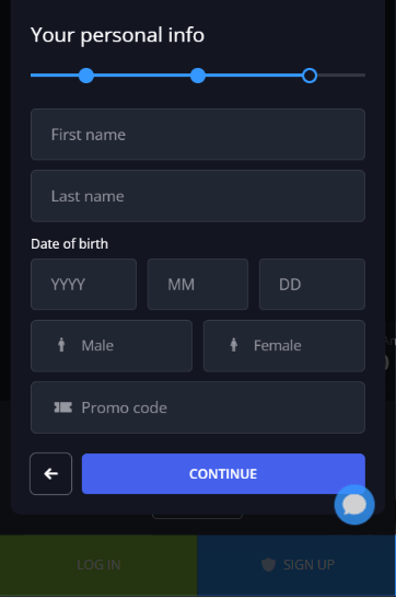 Step-by-step Images of Twin Casino Registration Process Image 3