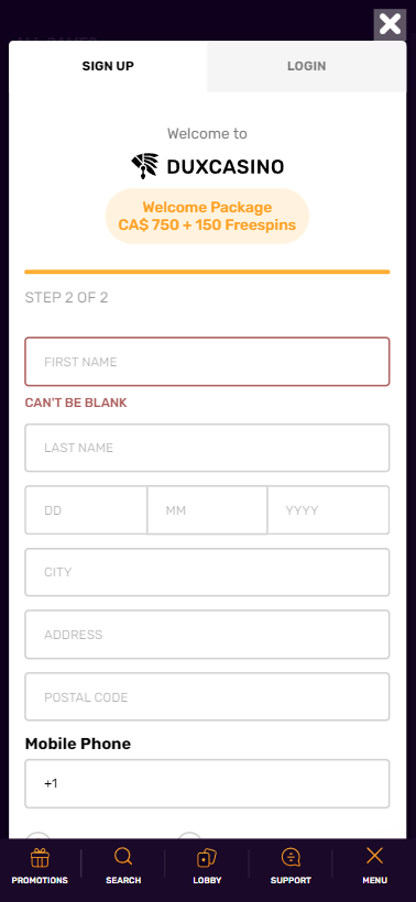 You have the option to access Dux Casino via website or through a downloadable desktop app, offering seamless functionality across platforms.