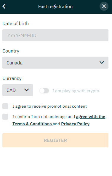Once registered, players unlock full access to features on the Arcanebet platform.