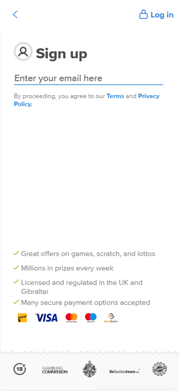 Step-by-Step Lottomart Casino Registration Process: Image 1 through 9