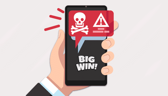 Beware of notifications promising huge wins—a hallmark of pirate casino software.