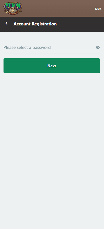 Visual Guide to Yukon Gold Casino Registration Step 3.
