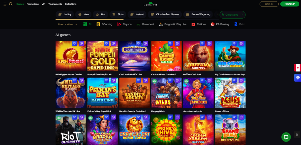 Предпросмотр KatsuBet для десктопа 1