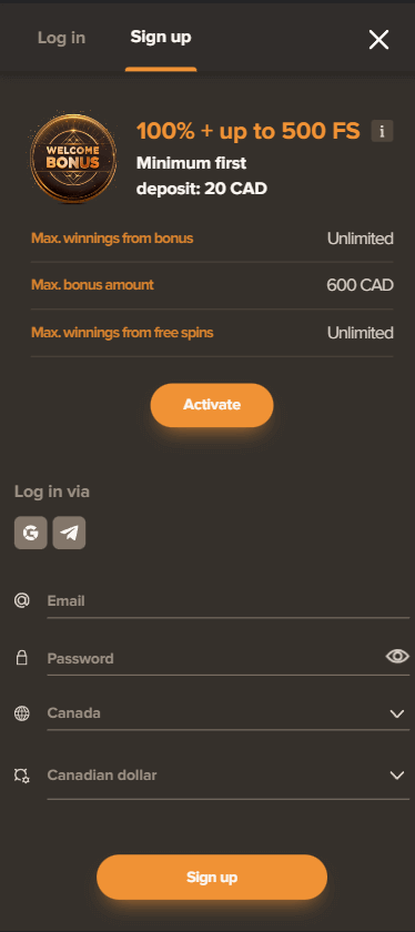 Visual Guide to Sol Casino Registration Process: Step 1