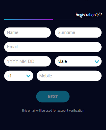 Image 1 illustrating the registration process at Lucky8 Casino.