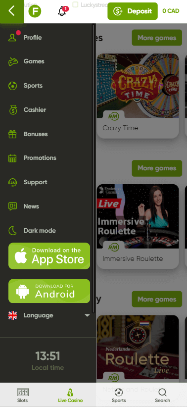 Fresh Casino Mobile Preview 2