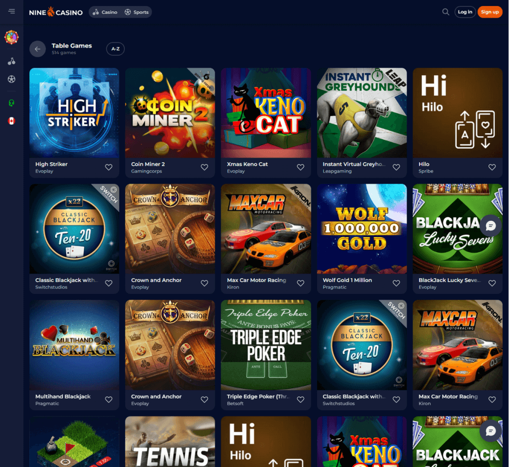 NineCasino Предварительный просмотр для ПК 2