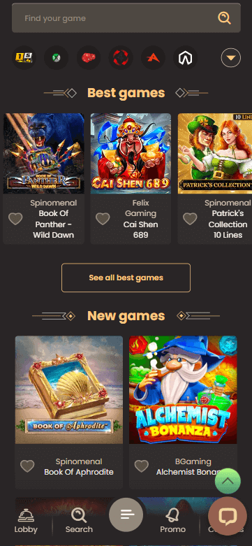 BGaming Casinos Mobile Preview 1 BGaming Casinos Mobile Preview 1