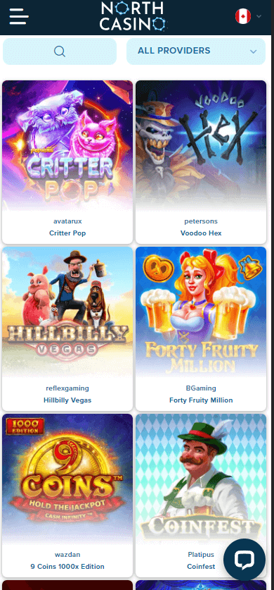 North Casino Mobile Preview 1
