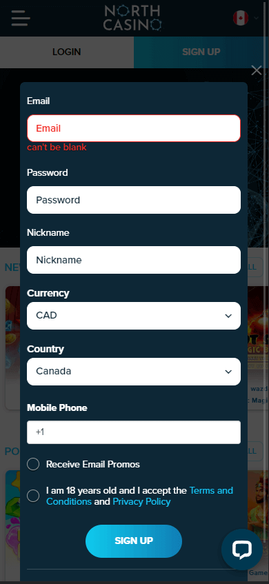 Illustration of the North Casino Registration Process