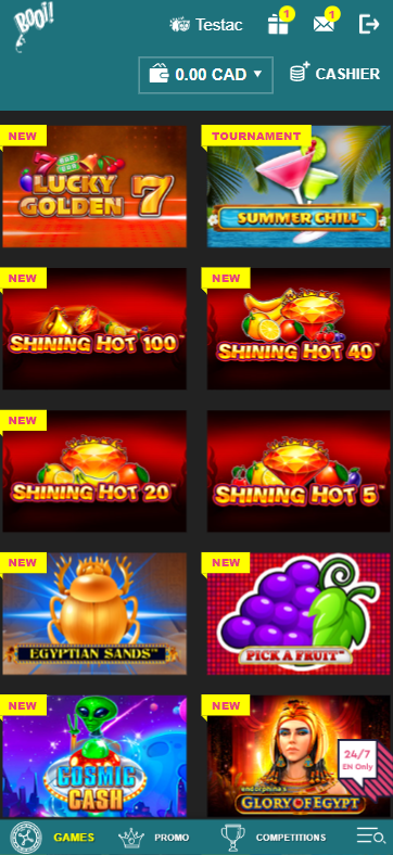 BOOI Casino Mobile Preview 1