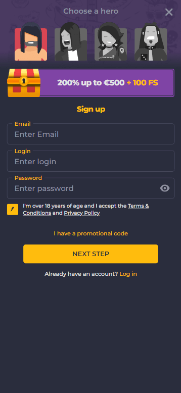 Rolling Slots Casino Registration Process Visual Guide - Image 1