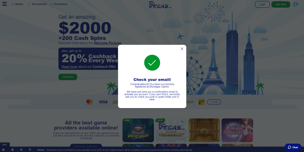 Visual Steps for Registering at BluVegas Casino - Image 3