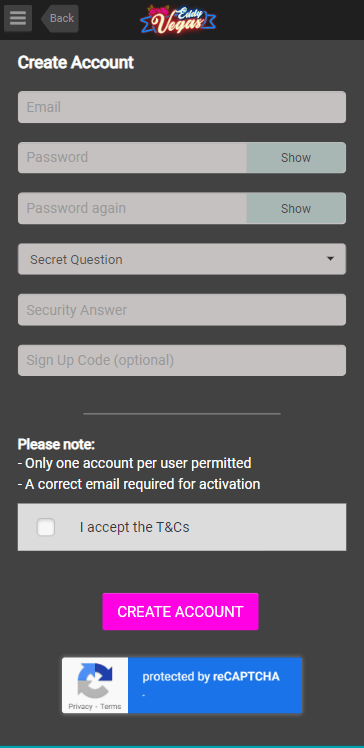 Second Image in the EddyVegas Casino Registration Process: A Comprehensive Guide.