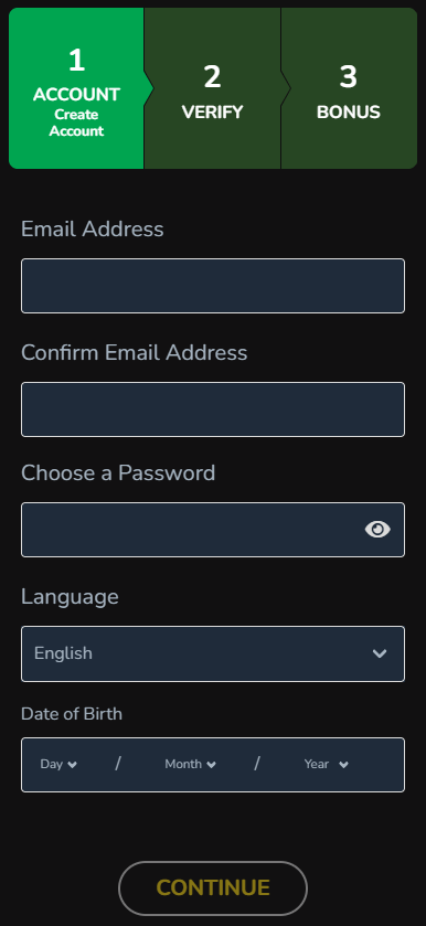 The intuitive design of Spinnalot Casino ensures an enjoyable user experience with an accessible menu and concise navigation options.