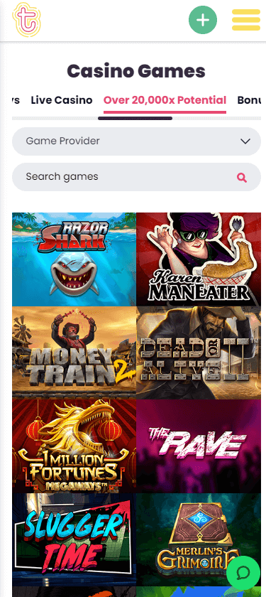 Touch Casino Mobile Preview 3
