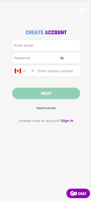 Image Exploration: GoSlot Casino Registration Process - Image 1